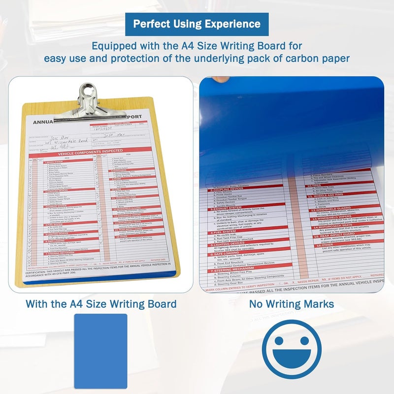 PUNCHMAN 30 Set 2-in-1 Form and Lable Keep Track Organization Kit - 30-Pk 3-Ply Carbonless Record Forms with Hardboard & 30-Pk 2-Ply Adhesive Labels for File Tracking & Management - Image 5